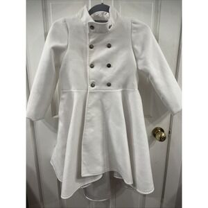 High Low Duchess White Jacket Custom Adult XS Child L Wedding, Gala, Communion